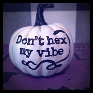 Don't Hex My Vibe Pumpkin